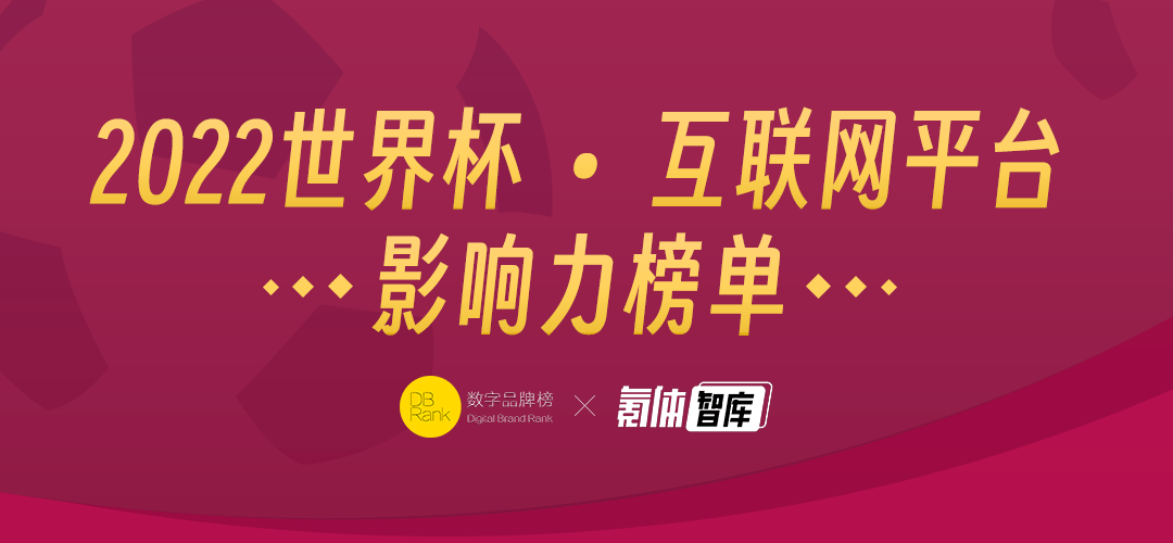 世界杯平台_首发 | 2022世界杯 • 互联网平台影响力榜单